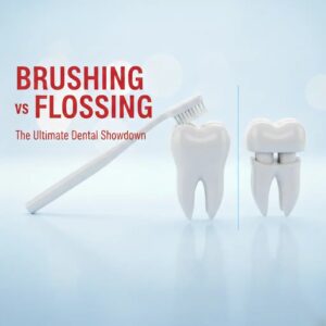 Brushing vs Flossing